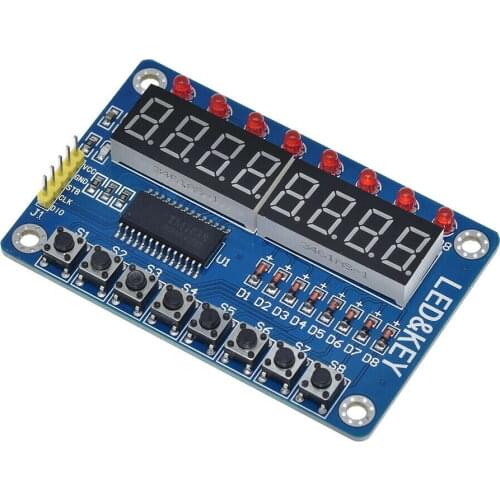 10PCS TM1638 Key Display For AVR arduino New 8-Bit Digital LED Tube 8-Bit TM1638 Module