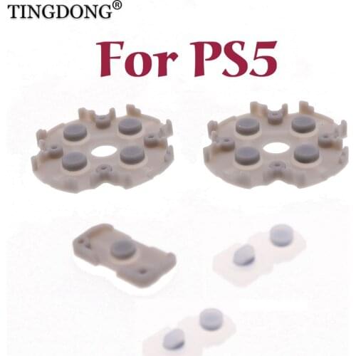 3sets For Sony Playstation 5 PS5 Controller Conductive Silicone Buttons Rubber Pads for ps5 Game Replacement Parts