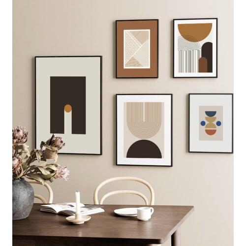 Abstract Modern Line Geometry Nordic Posters Canvas Painting Wall Art Print Pictures for Living Room Interior Home Decoration