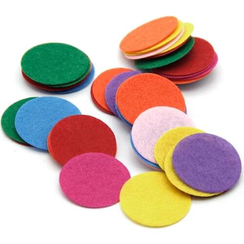 David Accessories 200pcs/pack Different Sizes Felt Cloth Appliqued Round Pads Patches For Flower Cloth DIY Handmade,1Yc2456