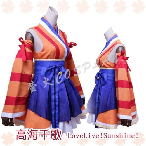 Aqours Love live sunshine! Takami Chika DREAMER Dress Autumn Cosplay Costume A