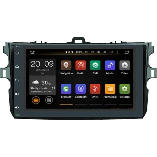 4G+64GB Android 10.0 Car GPS Navigation For Toyota Corolla 2007-2012 Car Radio Stereo Multimedia Player Head Unit