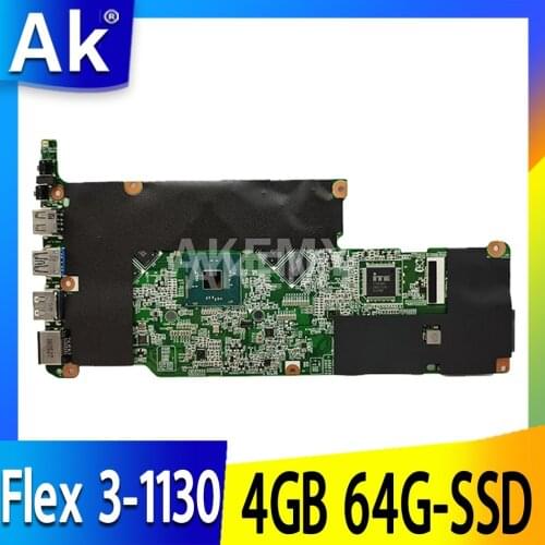 For Lenovo Flex 3-1130 Yoga 300-11IBR laptop motherboard 80LX 80M0 BM5455-Ver 1.3 Mainboard CPU: N3700 N3710 RAM:4GB 64G-SSD