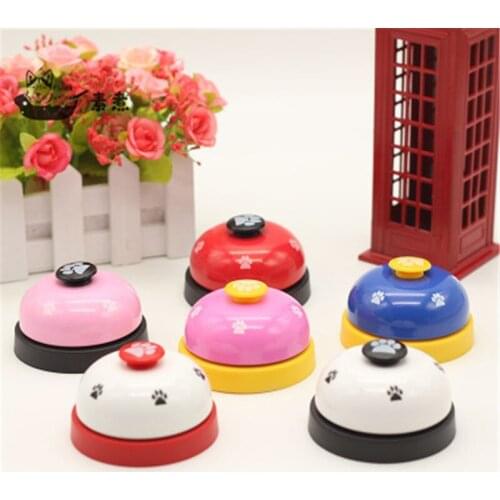 Dog Training Called Pet Toys Dinner Small Bell Footprint Ring Dog Toys Teddy Puppy Pet Call Pet Training Toys