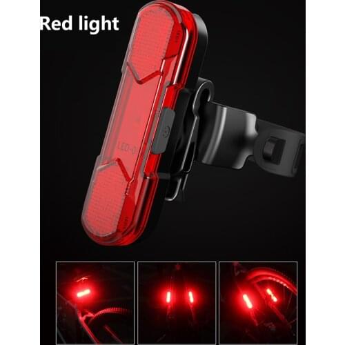 Bike Bicycle Light LED Taillight Rear Tail Safety Warning Cycling Portable Light USB Style Rechargeable Cycling Rear Lamp