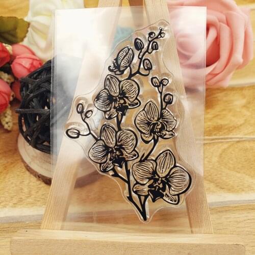 Hot selling Phalaenopsis alphabet transparent clear stamp / silicone seal roller stamp DIY scrapbook album / card production