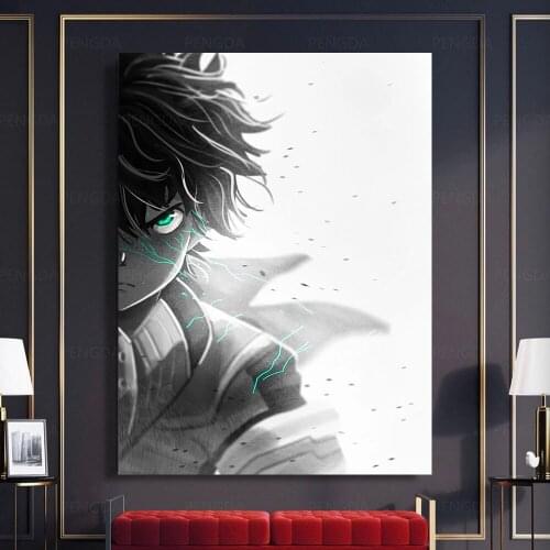 Picture Home Decor Boy Deku Black Modular Canvas Painting My Hero Academia Modern Printed Poster Wall Art Living Room No Frame