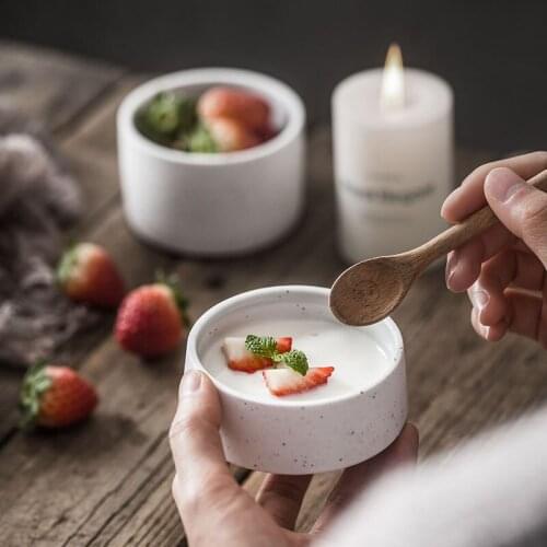 Creative Ceramic Pudding Bowl SHULEI Baking Bowl Baking Modeling Bowl Stoneware Pudding Bowl Household Ceramic Bowl