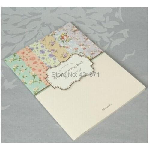 2015new exclusive diy Gift Wrapping Book 24sheets/set,colorful blooming flower 2 Scrapbooking Paper pack Set,origami,paper craft