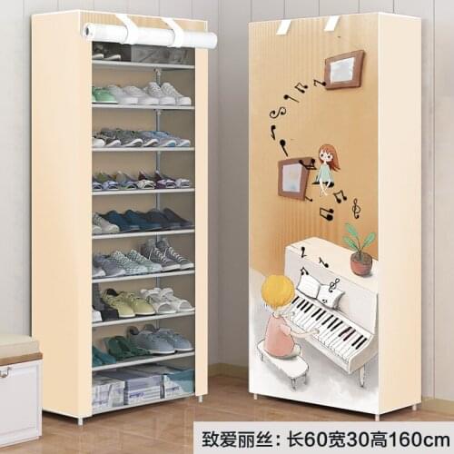 New Non-Woven Wardrobe Simple Dustproof Cloth Art Cabinet Folding Assembly Storage Hanging Clothes