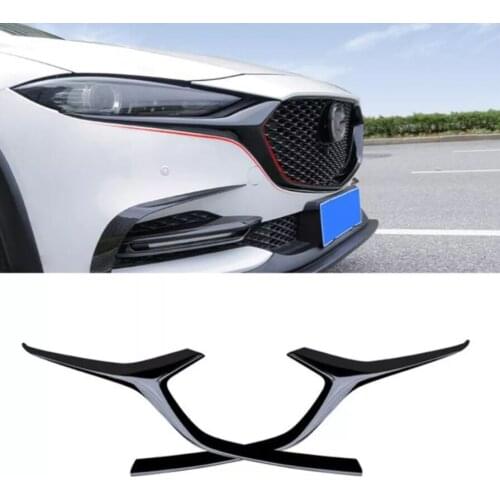 Car Grille Trim Strip For Mazda Cx-5 20172018 2019 2020 Cx5 Cx8 Front Bumper Full Star Racing Grills Cover Trim Accessories Gril