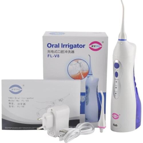 Rechargeable Oral Gum Dental Water Flosser Teeth Flossing Blue Portable Outdoor Cleaning Tool V8