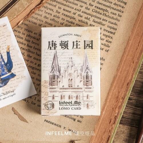 28 Sheets/Set Novelty Downton Abbey Series Lomo Card/Greeting Postcard/Birthday Letter Envelope Gift Card