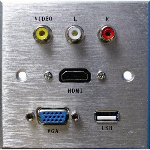 RCA /audio multifunctional information av socket aluminum material
