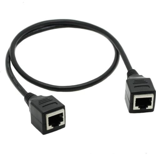 RJ45 Cat5 Cat5e Female to female Extension cable 10/100M Lan cord 30cm 60cm