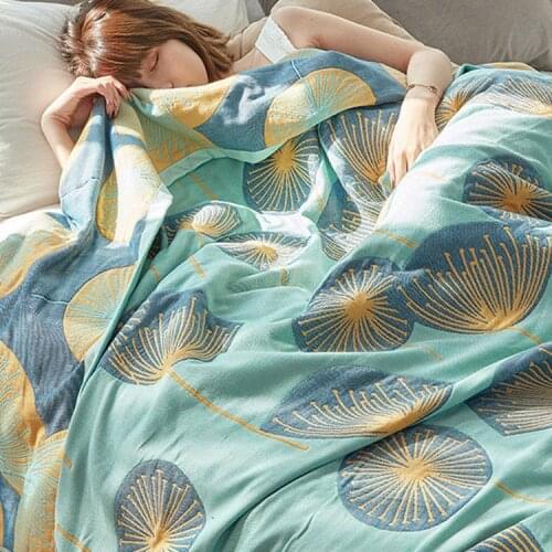 Six-Layer Gauze Towel Blanket Pure Cotton All Cotton Thickened Airable Cover Machine Washable Four Seasons Nap Sofa Cover