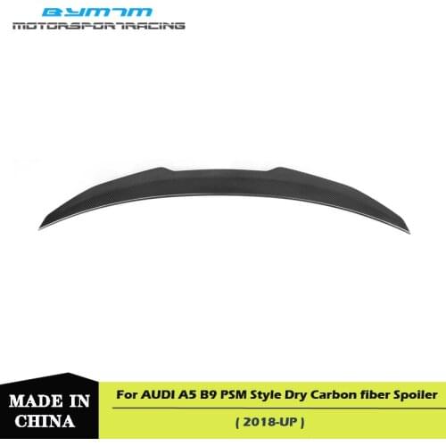 PSM Style Dry carbon fiber SPoiler Wing For AUDI A5 B9 2 Door 8W6 Model