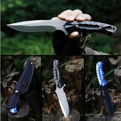 OUTDOORS Tactical Knives Army Fixed Knives Hunting straight Knife Camping Survival Knife High Quality Self-defense EDC Tools