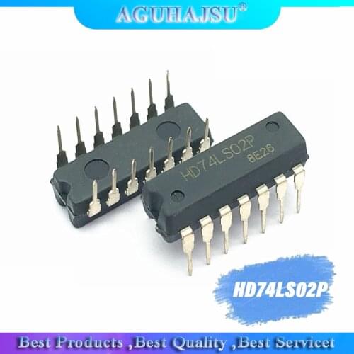10PCS HD74LS02P DIP14 HD74LS02 DIP SN74LS02N 74LS02 new 2 input four or non-gate