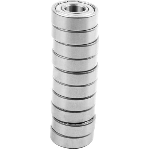 10Pcs Miniature Sealed Metal Shielded Metric Radial Ball Bearing Model: 6202-Z 15*35*11Mm