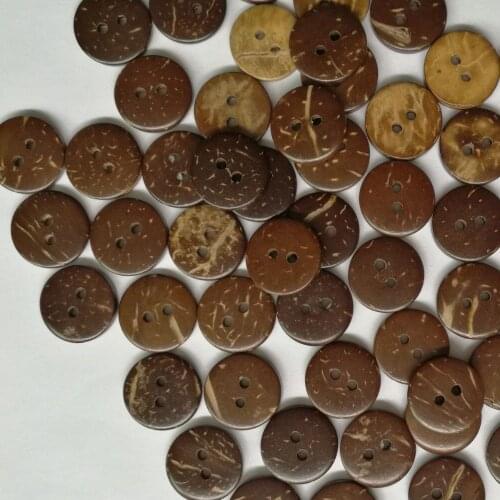 100pcs 2 Holes Sewing Buttons Scrapbooking Accessories Clothes Ornament DIY Making Home Decor 15mm/20mm Decorative Buttons