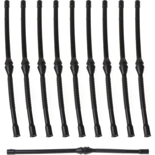 10X Black Fuel Hose Pipe For Chinese Chainsaw 4500 5200 5800 45cc 52cc MT-9999