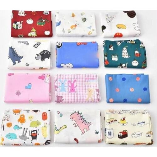 160x50cm Cartoon christmas Dinosaur Twill Cotton Sewing Fabric, Making Bedding Baby Fabric Cotton Handmade Cloth