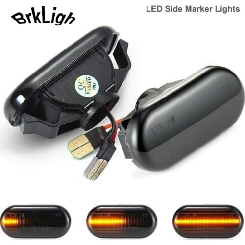 2Pcs LED Side Marker Turn Signal Light Lamps For Nissan Tiida Qashqai J10 Cube Latio Micra 350Z Armada Frontier Note NP300 Versa