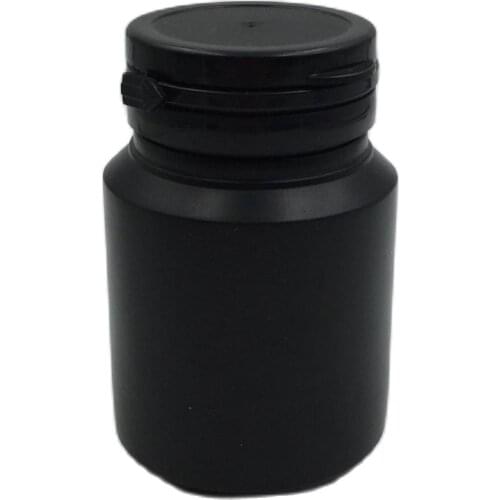 33pcs/lot 100ml 100g 100cc HDPE Plastic Black Pill Bottles with Tear-off Cap