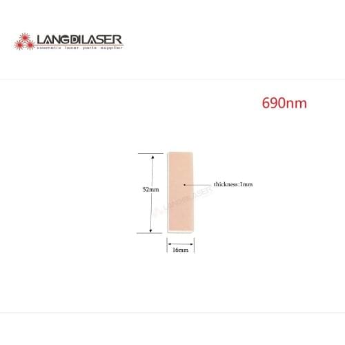 690~1200nm IPL laser optic filter for permanent hair removal with size : 52*16*1mm