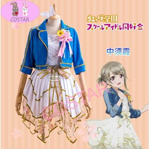 Anime Love Live! Nijigasaki High School Idol Club Nakasu Kasumi Just Believe Lolita Dress Lovelive Cosplay Costume Halloween