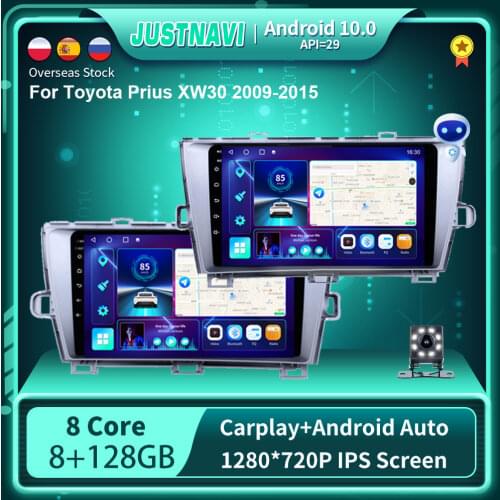 Android 10.0 Car Radio Video Player For Toyota Prius LHD RHD 2009-2013 Auto GPS Stereo Carplay Navigation DSP OBD BT IPS No DVD