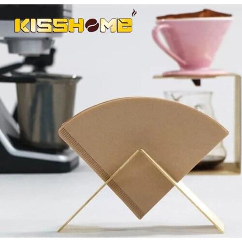 Coffee V60 Filter Paper Holder Stainless Steel Cafe Filters Dispenser Rack Shelf Storage Paper Tissue Box Shelf Coffee Tools