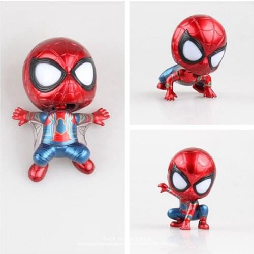 Disney Marvel Avengers 3 styles Spider Man Q version Action Figure Posture Model Anime Decoration Collection Figurine Toy model