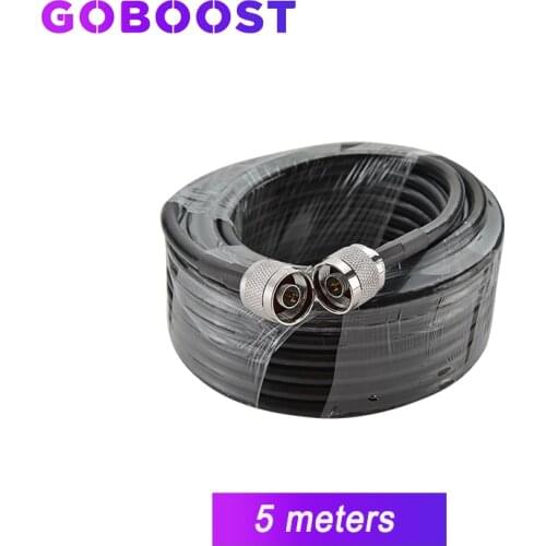 Cable 2G 3G 4G 5D Coaxial RG6 5 Meters for Cellular Cellphone Signal Booster N Male Connecting Outdoor Indoor Antenna Hot Sale
