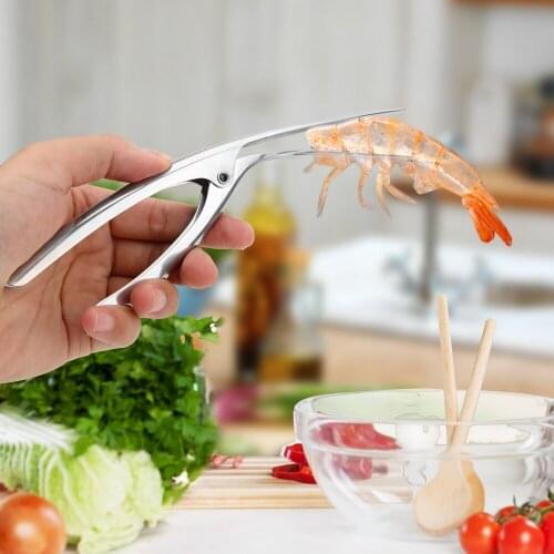 XINCHEN Creative Prawn Shrimp Deveiner Remover Peel Device Stainless Steel Peelers Practcial Shrimp Shell Peel Off Kitchen Tools