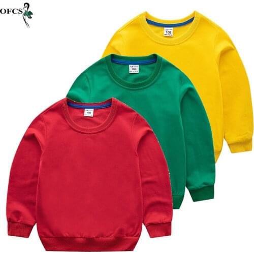 Selling Childrens T-Shirt For Girl Boy Long Sleeved Knitwear Teenagers Unisex Cotton Shirts Baby Toddler Party Tee Tops Clothin