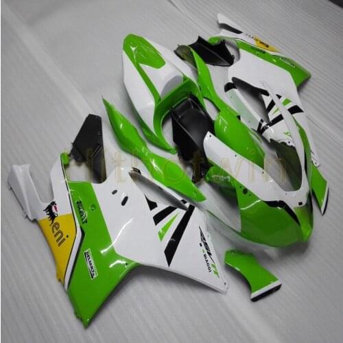 Custom+Screws green white motorcycle cowl for RSV1000RR 2004 2005 2006 RSV 1000RR ABS fairing M2