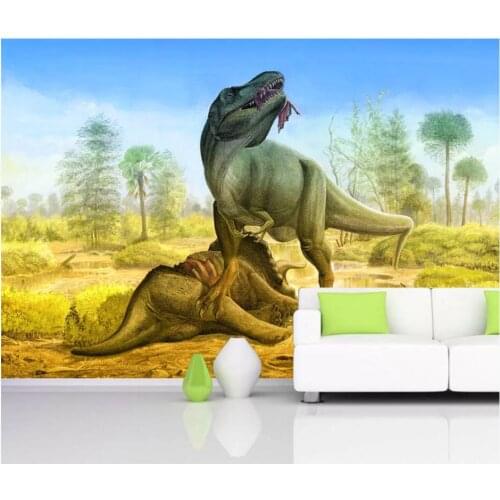 WDBH custom mural 3d photo wallpaper HD Ancient Forest Dinosaur background home decor 3d wall murals wallpaper for living room