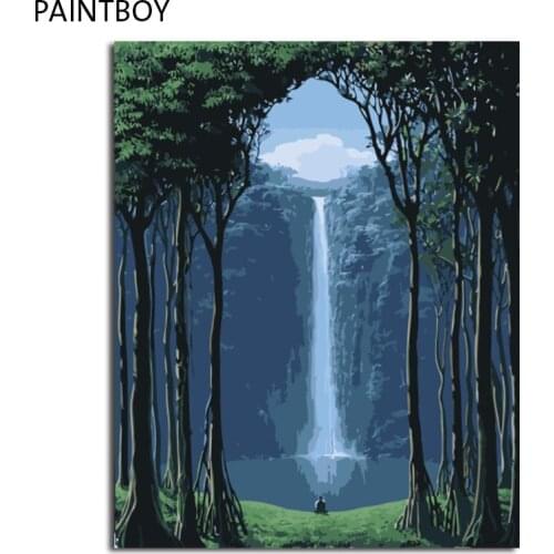 PAINTBOY DIY Painting By Numbers Framed Pictures Digital Canvas Oil Painting Home Decoration For Living Room Wall Art