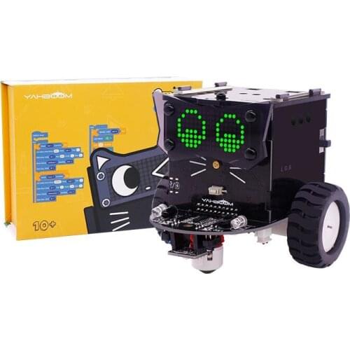 BlueRaven OmiBox Programmable Cute Robot Car Compatible with Scratch3.0 and LEGO