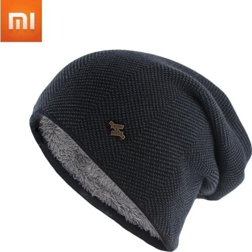 Xiaomi Mijia Winter Warm Hat For Women Men Knitted Casual Beanies Skullies Plus Velvet Thicken Hats Outdoor Cycling Skiing Cap