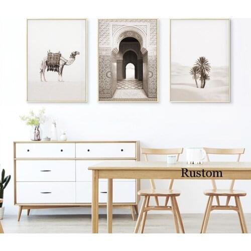 Nordic Canvas Wall Art Home Decoration Painting On The Wall Camel Posters and Prints for Living Room Interior Decor Frameless