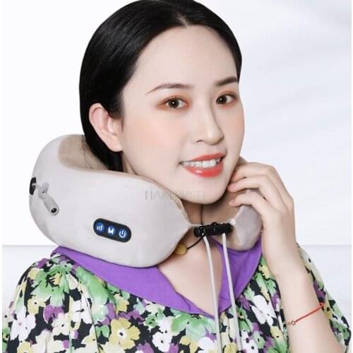 U-Shaped Massage Neck Electric Body Massager Memory Foam Car Neck Protection Neck Massager Body