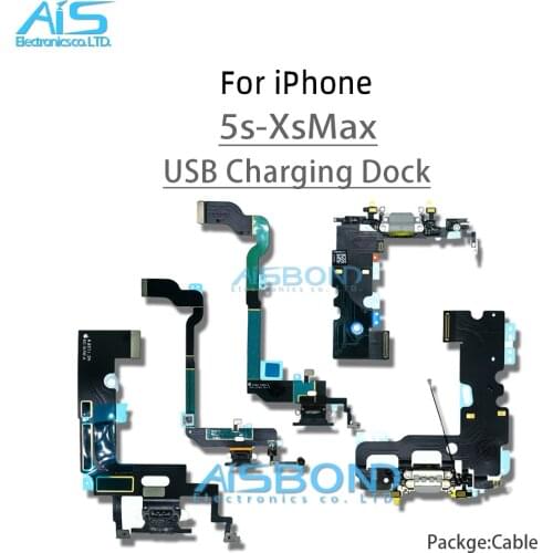 USB Charging Dock Jack Plug Socket Port Connector For iPhone 6 6S 7 8 Plus 6P 6SP 7P 8P SE2 X XS MAX XR Charger Data Flex Cable