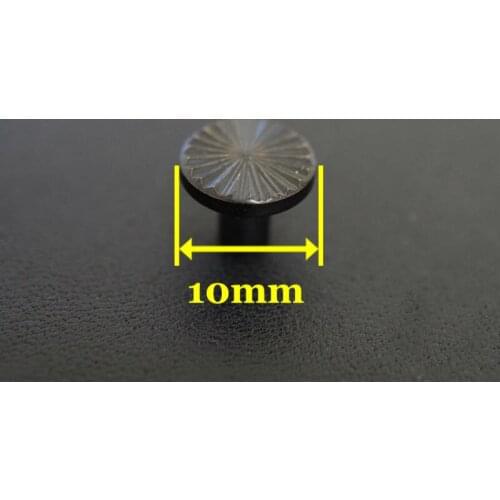 50pc Q22-10mm Solid Brass belt screw Chicago Screw Leathercraft