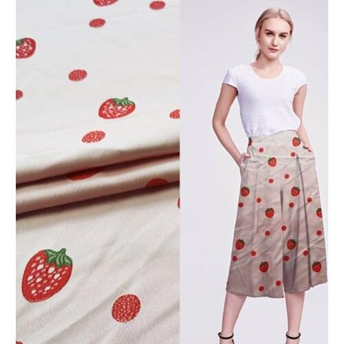 Jacquard Fabric Polyester Fiber Close-fitting Impermeable Comfortable Soft Dress Windbreaker Womens Pants Fabrics Sewing Cloth