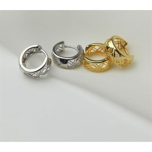 New Fashion 925 Sterling Silver Gothic Cross Studs Earrings for Fashion Women Jewelry Accessories eh743