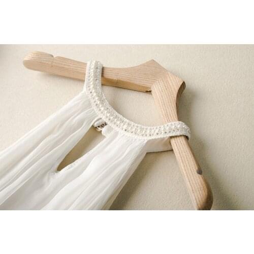 Real 200% Silk White Dress Women Sleeveless Long Dresses Summer Beach Party Elegant Ladies Maxi Dresses Vestidos Verano