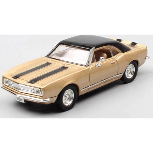 1/43 Scale retro old Chevrolet Camaro Z28 car model Diecast Vehicles miniature autos of 1967 Replicas children toy cars vintage
